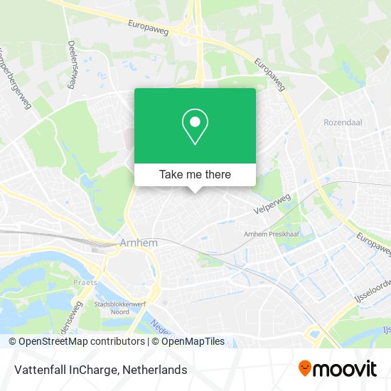 Vattenfall InCharge map