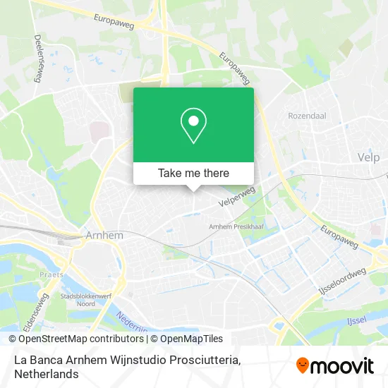 La Banca Arnhem Wijnstudio Prosciutteria map