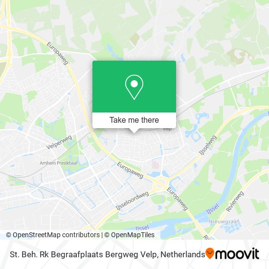 St. Beh. Rk Begraafplaats Bergweg Velp map