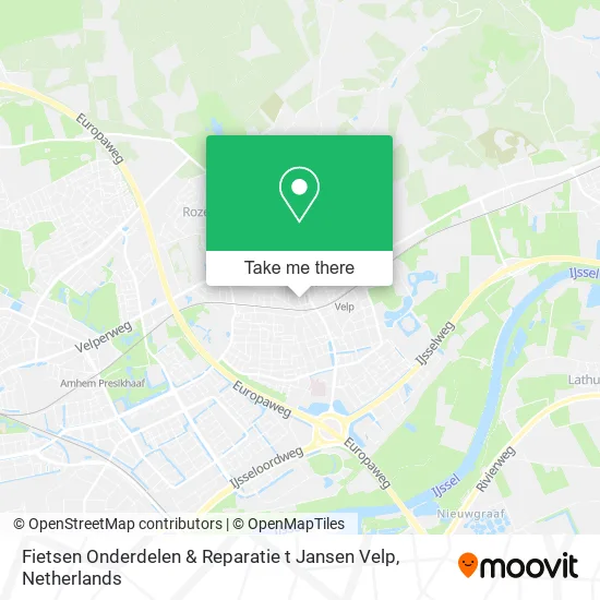 Fietsen Onderdelen & Reparatie t Jansen Velp map