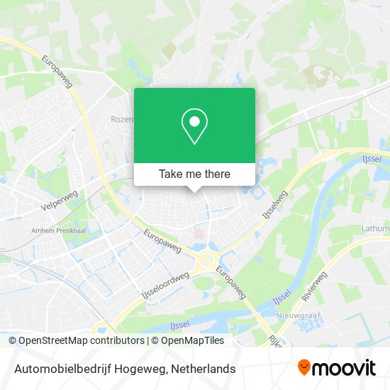 Automobielbedrijf Hogeweg Karte