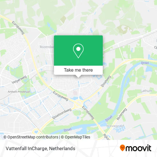 Vattenfall InCharge map