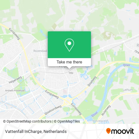 Vattenfall InCharge map