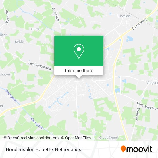 Hondensalon Babette map