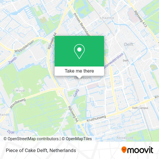 Piece of Cake Delft map