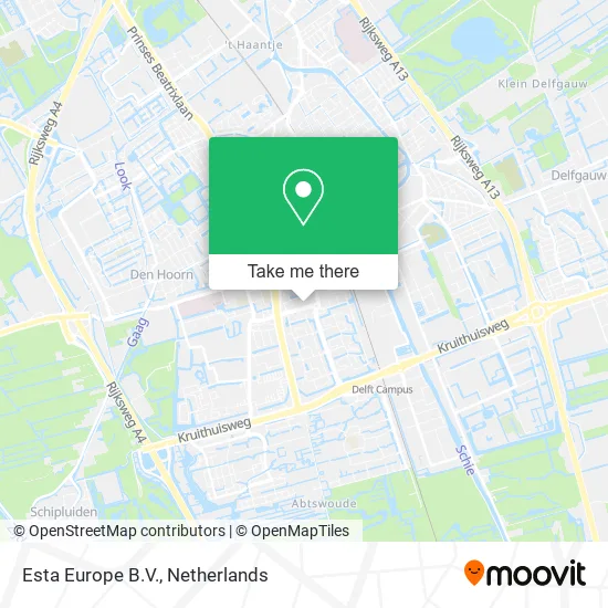 Esta Europe B.V. map