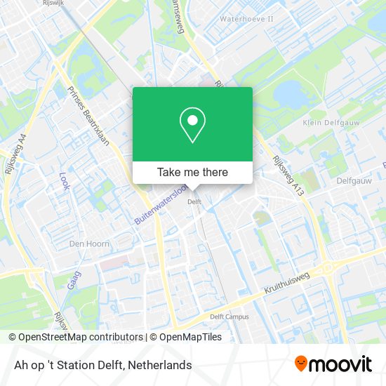 Ah op 't Station Delft map