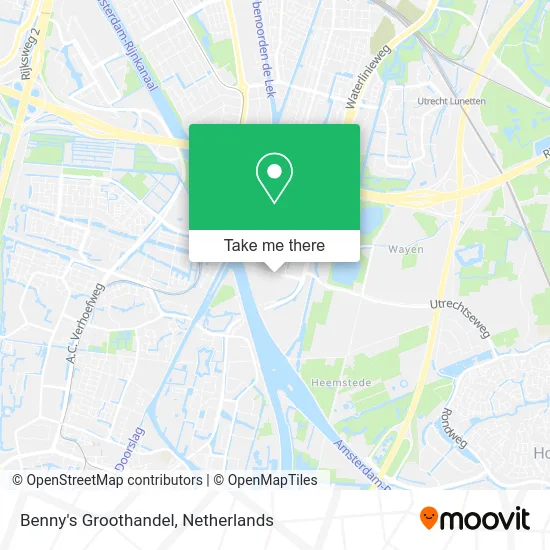 Benny's Groothandel map