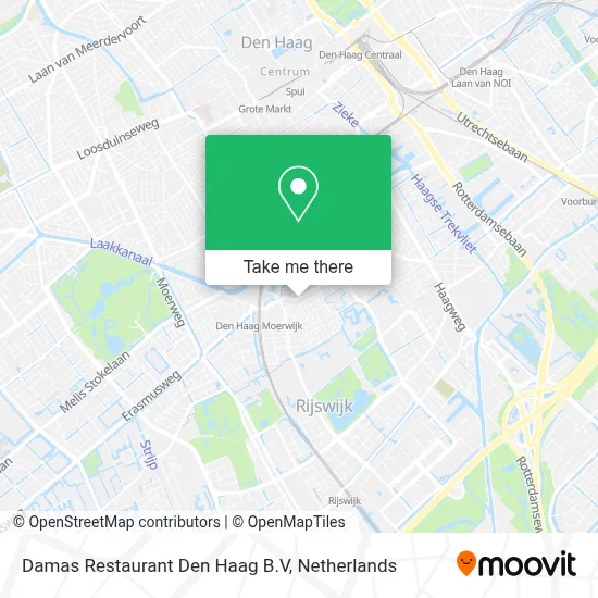 Damas Restaurant Den Haag B.V map