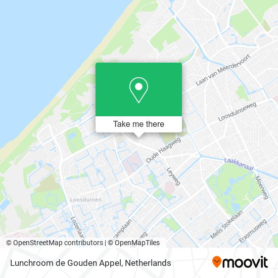 Lunchroom de Gouden Appel map