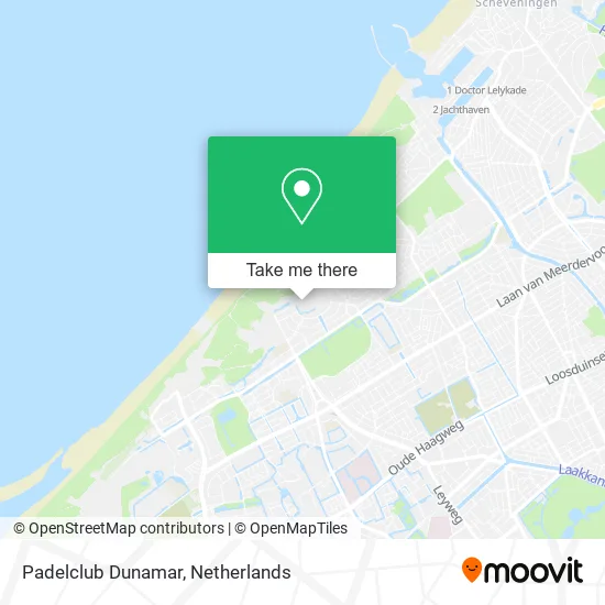 Padelclub Dunamar map