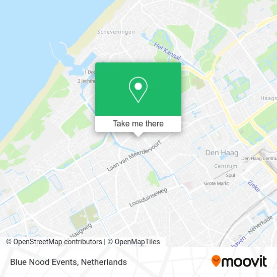 Blue Nood Events map