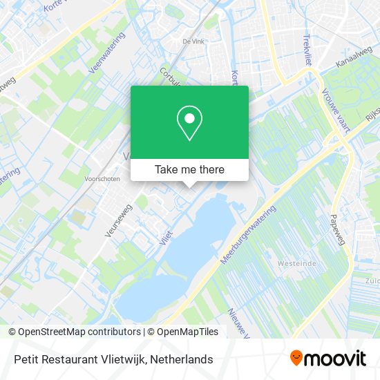 Petit Restaurant Vlietwijk map