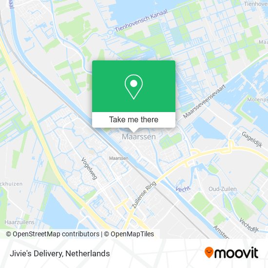 Jivie's Delivery map