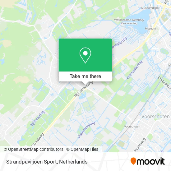 Strandpaviljoen Sport map