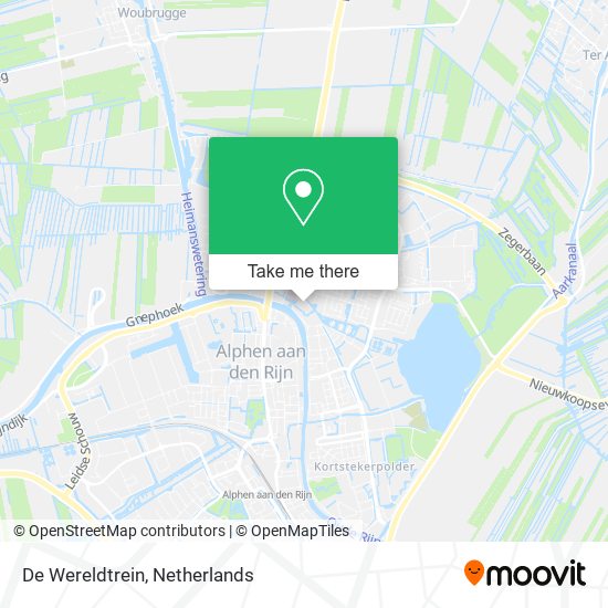 De Wereldtrein map