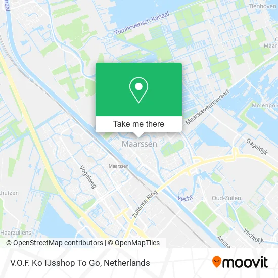 V.O.F. Ko IJsshop To Go map