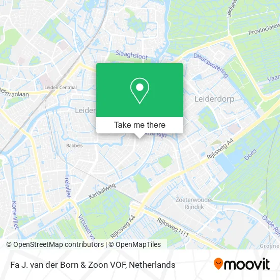 Fa J. van der Born & Zoon VOF Karte