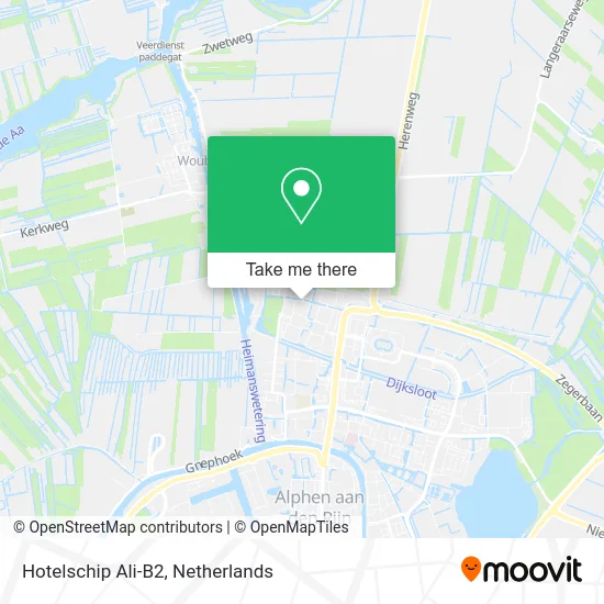 Hotelschip Ali-B2 map