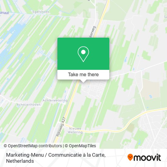 Marketing-Menu / Communicatie à la Carte map