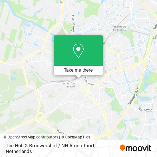 The Hub & Brouwershof / NH Amersfoort map