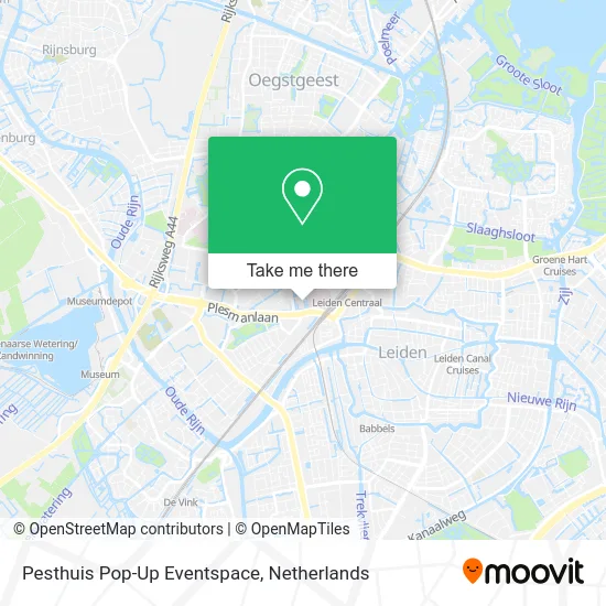 Pesthuis Pop-Up Eventspace map