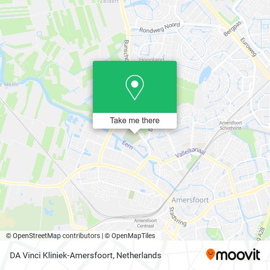 DA Vinci Kliniek-Amersfoort map