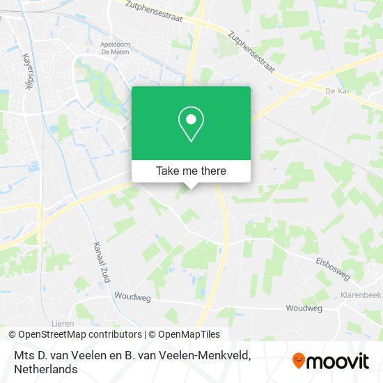 Mts D. van Veelen en B. van Veelen-Menkveld map