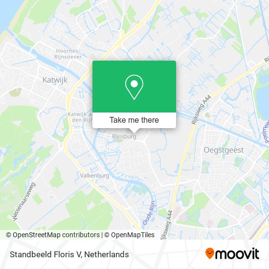 Standbeeld Floris V map