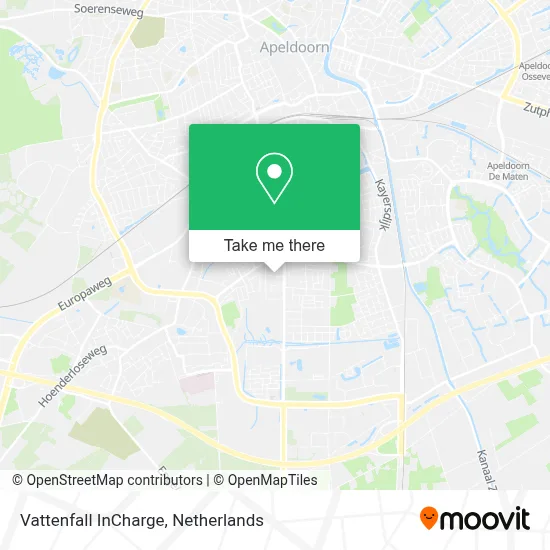 Vattenfall InCharge map