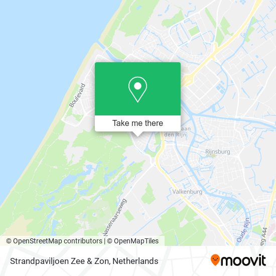 Strandpaviljoen Zee & Zon Karte