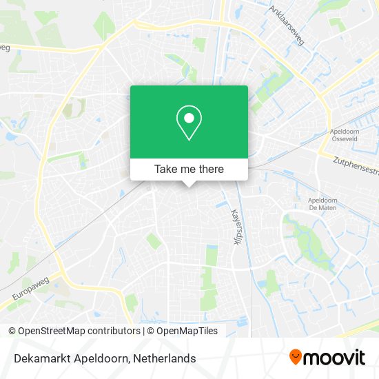 Dekamarkt Apeldoorn map