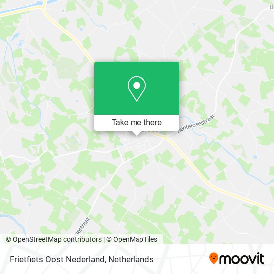 Frietfiets Oost Nederland map
