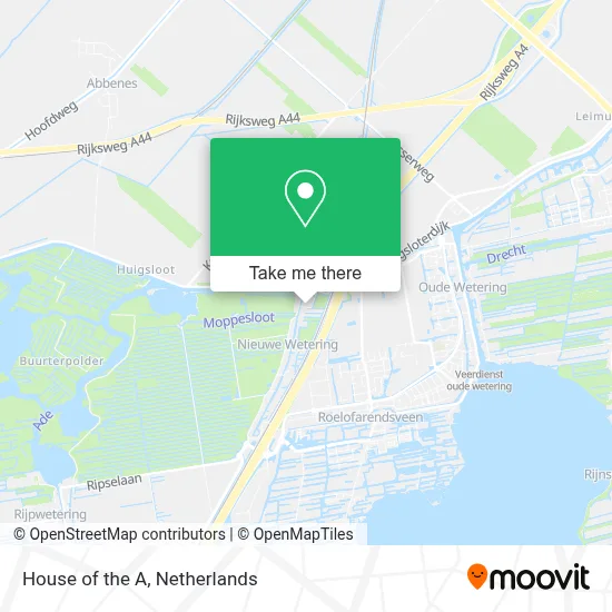 House of the A map