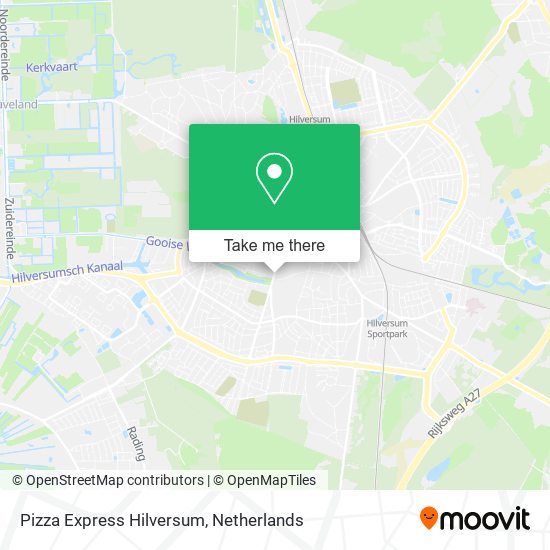 Pizza Express Hilversum map