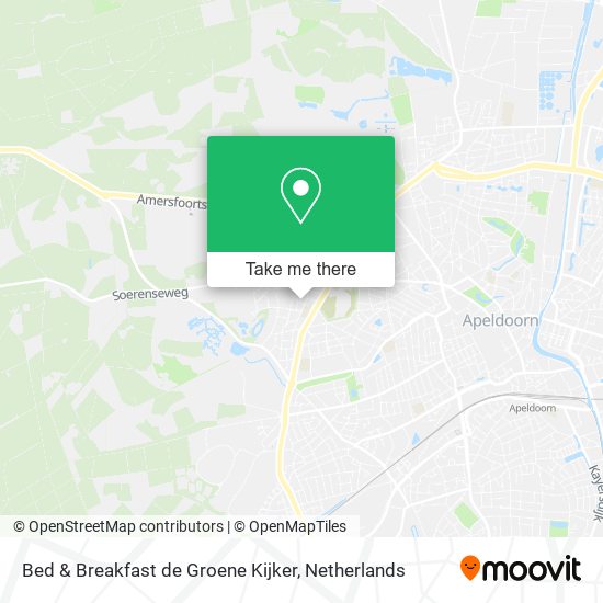 Bed & Breakfast de Groene Kijker Karte