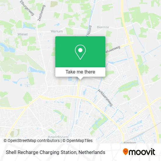 Shell Recharge Charging Station map