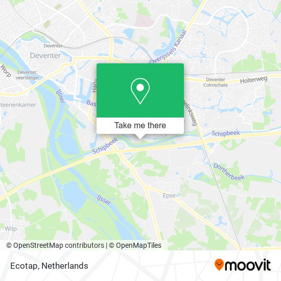 Ecotap map