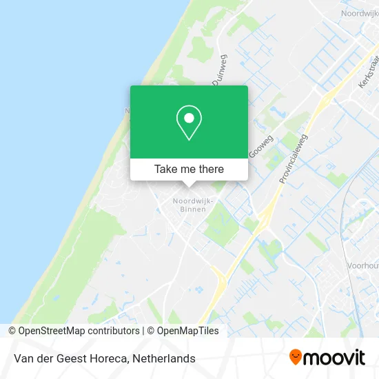 Van der Geest Horeca map