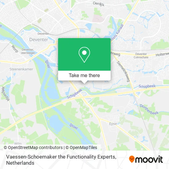 Vaessen-Schoemaker the Functionality Experts map