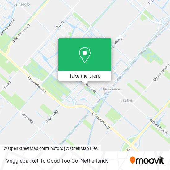 Veggiepakket To Good Too Go map