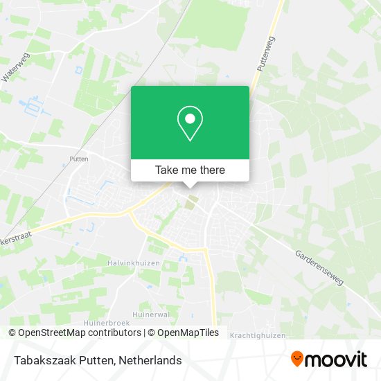 Tabakszaak Putten map