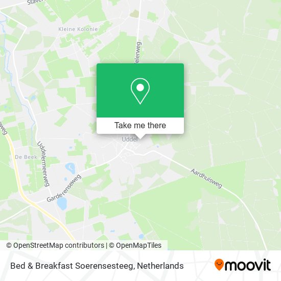 Bed & Breakfast Soerensesteeg map