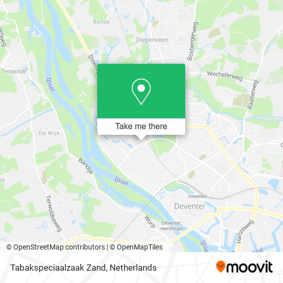 Tabakspeciaalzaak Zand map