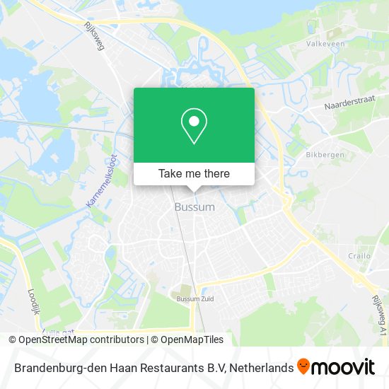 Brandenburg-den Haan Restaurants B.V map