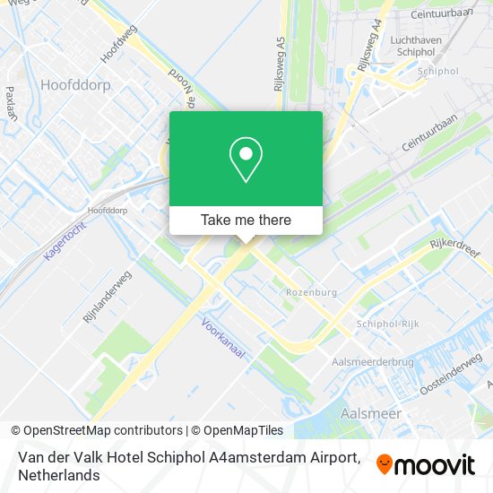 Van der Valk Hotel Schiphol A4amsterdam Airport map