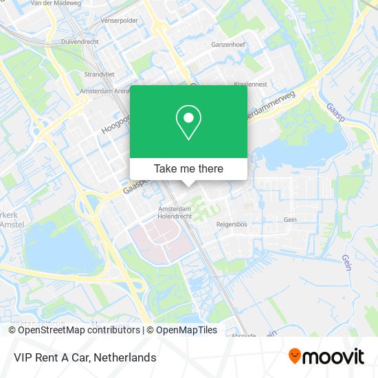 VIP Rent A Car map