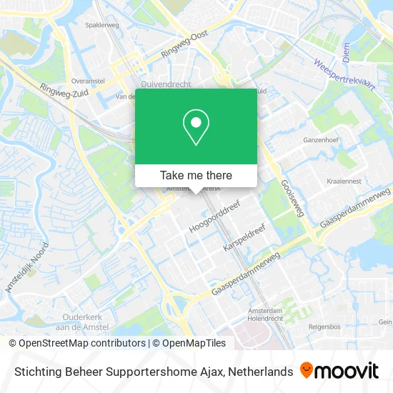 Stichting Beheer Supportershome Ajax map