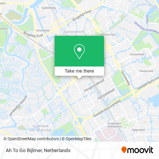 Ah To Go Bijlmer map