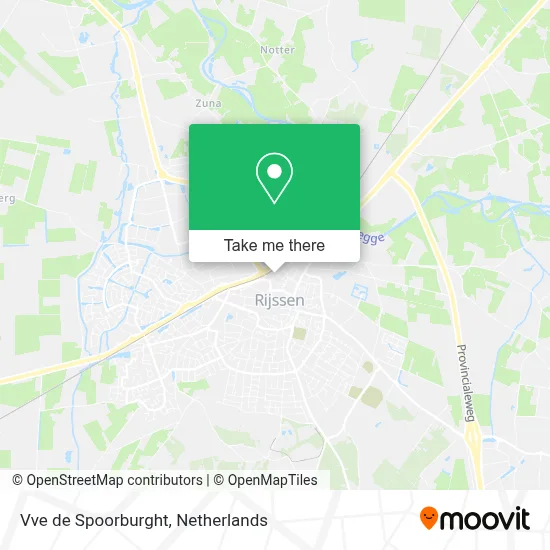 Vve de Spoorburght map